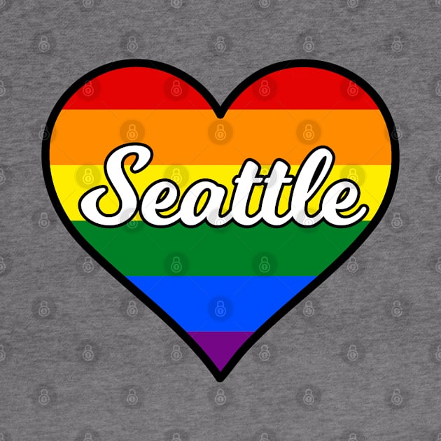 Seattle Washington Gay Pride Heart by fearcity
